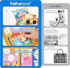 hahaland Busy Book Preschool Learning Activities - First Day of School Gifts Activity Books for Toddlers 1-4, Montessori Toys 2 Year Old Boy Girl Birthday Gift Preschool Must Haves Busy Board Ages 2-4