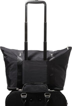 Baggallini Carryall Expandable Lightweight Travel Tote 22" Packable Folding Compact Nylon Washable Weekender w/Luggage Sleeve