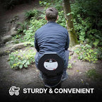 72 HRS Premium Portable Camping Toilet Seat with Lid for 5 Gallon Buckets, Outdoor Camping, Hiking, Emergencies - Perfect for Emergency Preparedness, Backcountry, Car, Boat, Road Trips (No Bucket)