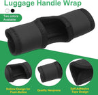 uxcell 5 Pcs Luggage Handle Wrap, Hollow Neoprene Handbag Grip Cover Protector Luggage Identifiers Suitcase Handle Wraps for Luggage Suitcase Travel Bags, White, Black
