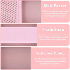 Hard Carrying Case for medicube Booster Pro 6-in-1 Real Glass Glow Beauty Massager, Shockproof EVA Storage Organizer with Mesh Pocket, Portable Travel Case, Pink