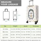 Travel Luggage Cover Suitcase Protector Fits 18-32 Inch Wheel Covers PatternedTravel Related Items Flower Luggage Protector Elastic M