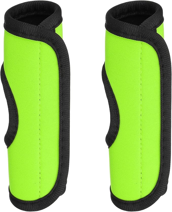 PATIKIL Luggage Handle Wrap for Suitcase, 2 Pcs Bright Color Neoprene Comfort Soft Handle Covers Luggage Identifiers for Bag Suitcase Tags Wraps Travel Accessories, Grass Green
