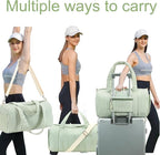 BLUBOON Duffle Bag Girls Kids Cute Gym Bag with Shoes Compartment & Wet Separation Waterproof Sports Overnight Travel Bag