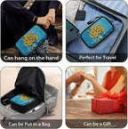 Artistic Sunflowers Electronic Organizer Cable Organizer Bag Travel Bag Cable Organizer Pouch Electronic Accessories Carry Case for SD Card Charger Phone Earphone Tech Pouch