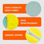 1PCS Shoes Washing Machine Bags, Laundry Shoe Bag for Washer and Dryer, Reusable and Durable Zipper Sneaker Shoe Washing Bag, Tennis Shoes Cleaning Bag for All Shoe Types (Yellow)
