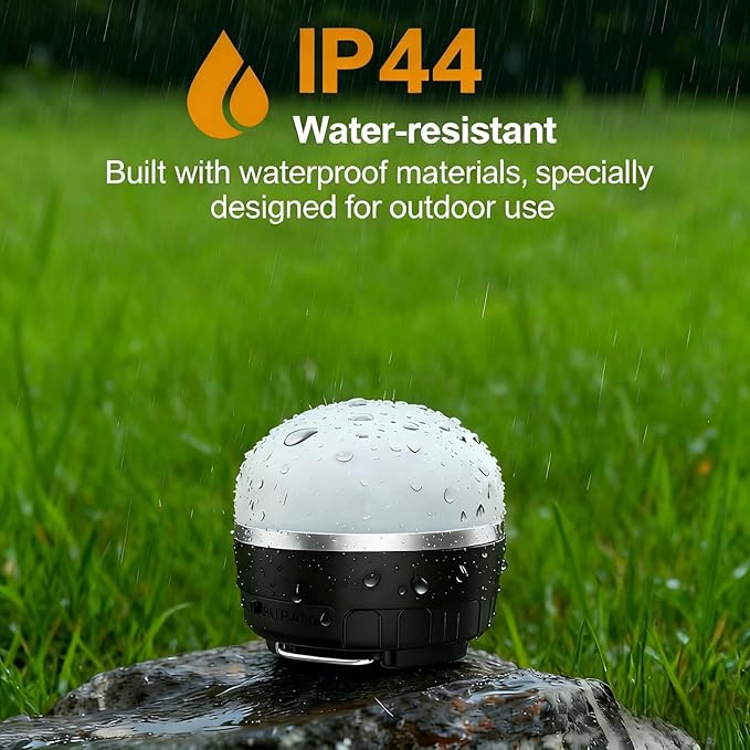 1000LM Rechargeable Camping Lantern, 110H Runtime Compact Portable Tent Light with 5 Brightness Levels, Magnetic Base, IPX4 Waterproof Emergency Hanging Light for Power Outage, Hurricane, Camping