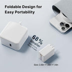 2 Pack 200W USB C Charger Block, Adapter for iPhone 17/16/15 Pro Max Charger Fast Charging, Foldable 4-Port GaN5 Fast Charging Block, Dual 65W Laptop Super Fast Charger Type C for MacBook Pro/Air iPad