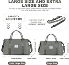 HYC00 Travel Duffel Bag,Carry-on Overnight Weekender Bags for Women,Sports Tote Gym Bag with Wet Pocket