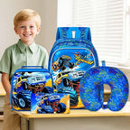 KLFVB Kids Luggage for Boys Girls, Cute Rolling Wheels Suitcase for Toddler, Children Travel Carry on Suitcase