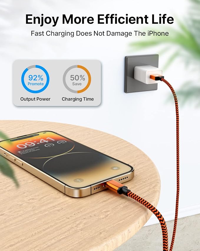 Aioneus iPhone Charger Cord 3ft 3Pack MFi Certified Lightning Cable Fast Charging Nylon Braided Phone Charger Cable Compatible with iPhone 14 13 Pro 12 Pro 11 Pro Xs Max Xr 8 7Plus SE