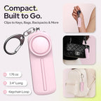 Weten Personal Safety Alarm Keychain - 130dB Siren, LED Light, Panic Pin – Compact Self-Defense Device and Emergency Whistle Alternative for Women, College, Travel, and Night Walk Protection (Pink)