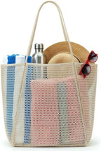 Beach Tote Bag for Women – Waterproof Mesh Tote Bag, Large Capacity Sandproof Beach Bags for Travel