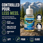 Elite Trail Magic- Wander Wash Biodegradable Castile Camp Soap – Ultralight 1 oz Concentrated Liquid Soap for Camping- Dish Wash Station-Travel & Backpacking – All Purpose, Unscented