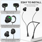 Compatible for Bose QuietComfort Earbuds (2024) Strap, Skin-Friendly Silicone Sports Neckband Wire Cord, Wireless Headphone Anti-Lost Strap, Black