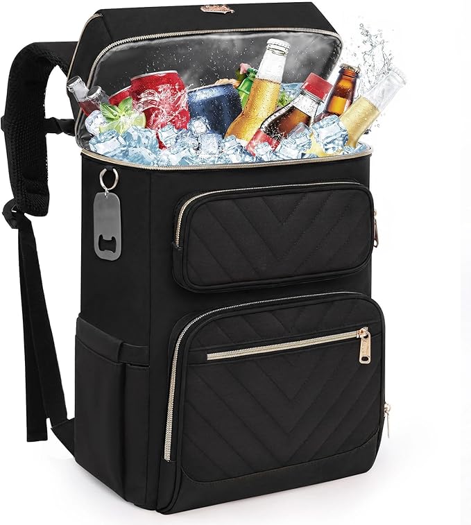 Backpack Cooler Insulated Leak Proof, Lightweight Soft Sided Cooler Backpack for Men Women, Waterproof Beach Cooler Bag Lunch Backpack for Camping Hiking Picnic Fishing Travel Outdoor