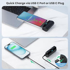 [2-Pack]Mini Portable Charger for iPhone 17/16/15,Upgraded 5500mAh PD Fast Charging USB C Power Bank,Travel Essentials Battery Pack for iPhone 17/17 Pro Max /Air/16/15 Series Galaxy Android-Black+Blue