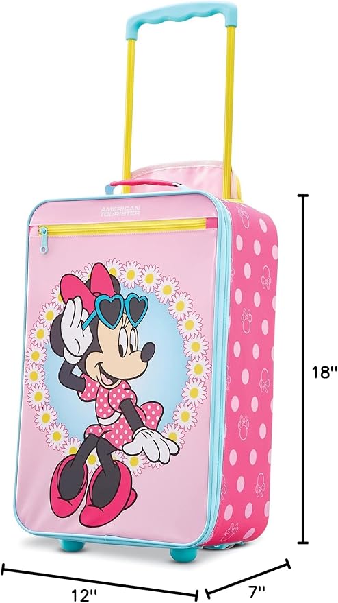 American Tourister Disney Softside Upright Luggage, Minnie, Carry-On 18-Inch