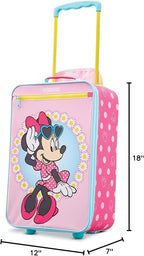 American Tourister Disney Softside Upright Luggage, Minnie, Carry-On 18-Inch