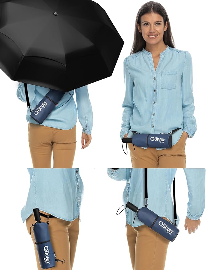 Repel Windproof Travel Umbrella - Compact & Withstands Winds up to 100MPH , Strongest Premium Auto Folding Umbrella for Rain and Sun - Durable, Light & Portable for Women & Men , Fits Backpack & Cars