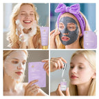 33 pcs Mother's Day Gift for Mom, Lavender Bath & Body Basket Gift Set for Women, Home Spa Kit, Face Sheet Mask Skin Care Gift Set, Cosmetic Bag, Necklace, Birthday, Christmas, Anniversary, Wife