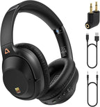 YMOO Active Noise Cancelling Headphones for Airplane Travel, LDAC Hi-Res Audio, Wired and Wireless ANC Headphones, 100H Playtime Over Ear Headphones, Custom EQ via App, Bluetooth 6.0 Headset for All