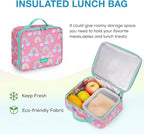 mommore Kids Backpack for Boys Girls 4-8 Kindergarten Elementary School Backpack with Lunch Box - 15” H Fit Folder