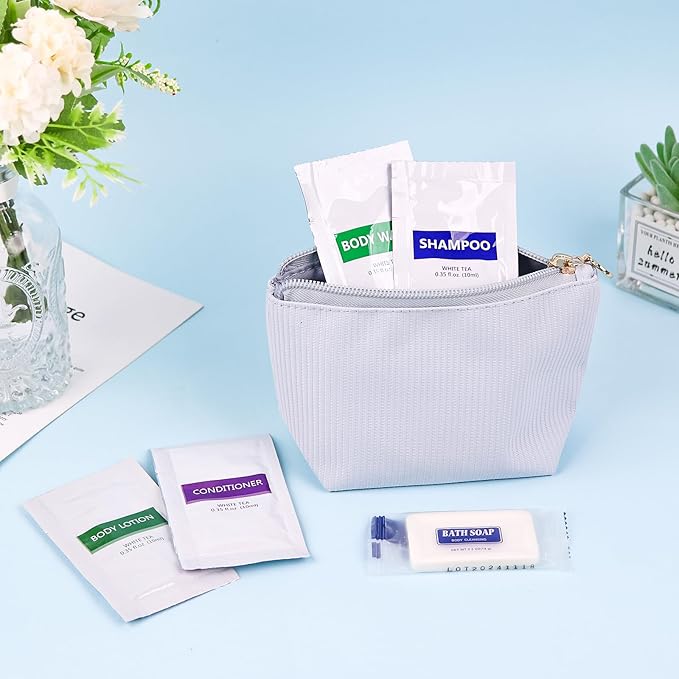 5IN1 Toiletries Bulk Travel Size Set(100 Pcs) 5-Piece Set: 20pcs Travel Size Body Wash, 20pcs Hotel Shampoo, 20pcs Mini Conditioner, 20pcs Body Lotion, 20psc Bar Soap, Bulk Mini Guest Amenities Supply