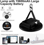 IODOO 16500mAh 60W Rechargeable Camping Light 3000LM 2700/4000/6500K LED Camping Lantern Portable IP65 Waterproof Tent Lights Power Failur