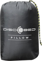 Disc-O-Bed Compact and Packable Travel Pillow with Washable Cover, Ultralight for Backpacking, Hiking, and Camping, Ocean Plaid