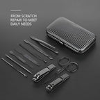 Nail Clippers Set, 10 PCS Professional Manicure Set and Pedicure Kit with Travel Case,Stocking Stuffers, Christmas Gift for Men and Women