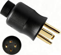 219258 Multi-Voltage Adapter Plug Fit for Miller & Hobart Welders/Plasma Cutters, 230 Volt 6-50P 4 Pin to 3 Prong Replacement Plug for Welding Power Cord