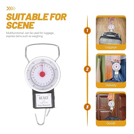 Portable Handheld Hanging Scale with Hook 20kg High Precision LCD Screen Travel Luggage Weight Scale for Fishing and Suitcase Use
