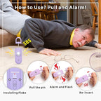 Safe Sound Personal Safety Alarm for Women, 130 dB Loud Siren with SOS Strobe Light, Flashlight, Safety Alarm Key Chain Helps Girls, Men, Children, Elders Emergency Call