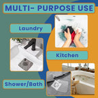 Travel Laundry Detergent Sheets Gift Set – Laundry Detergent Sheets 50-Count + Universal Sink Stopper, Lightweight Travel Clothesline and Strong Portable Clothesline for Hotels, Cruises & Camping