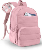 Uselike Travel Backpack for Women, 15.6 Inch Laptop Backpack, Quilted College Bookbag, Cute Work Backpacks, Water Resistant