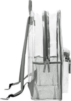 Trail maker Clear Backpack Heavy Duty with Padded Straps, Side Pockets for Kids, Boys, Girls, School, Stadium Approved Events