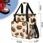 Coffee Maker Travel Bag Compatible with Keurig K-Mini or K-Mini Plus, Single Serve Coffee Brewer Carrying Case with Multiple Pockets for K-Cup Pods, Storage Bag With Shoulder Strap(Bag Only)