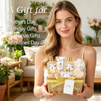 Gifts for Women, Mothers Day Gift Basket Set for Mom, Bath and Body Gift Basket Set - 9 Pcs Spa Gift Basket for Women | Christmas Gifts, Birthday, Valentines Day Gift, Gift Set for Mom