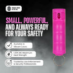 Police Magnum Personal Safety Alarm & Pepper Spray Combo Self Defense Pack for Women- Loud 135db Siren with Light & Max Strength Flip Top Pepper Spray Protection