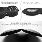 4 Pack Sleep Mask for Women and Men Adjustable Blackout 3D Eye Masks for Sleep, Blindfold with Storage Bag and Earplug for Travel Nap and Night (Black, Purple, Blue, Gray)