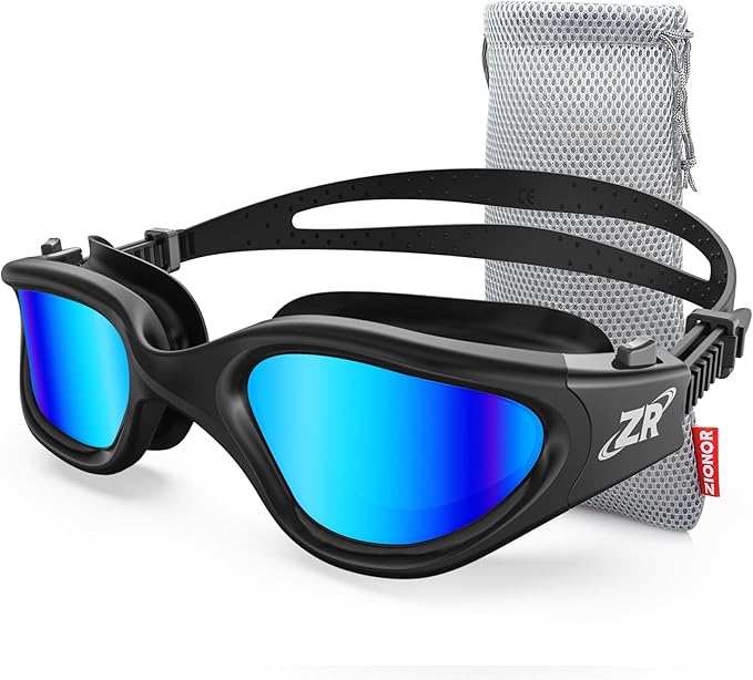 ZIONOR Swim Goggles, Upgraded G1 Polarized Swimming Goggles Anti-Fog for Adult Men Women