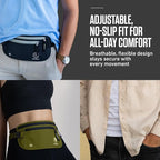 VENTURE 4TH Money Belt for Travel – Slim Hidden Under-Clothes RFID Blocking Anti-Theft Passport Holder & Travel Wallet Pouch for Men & Women to Protect Cash, Cards & Documents (Pure Black)