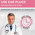 Peace&Quiet | PQ Silicone Ear Plugs for Sleeping - 15 Wax Earplugs for Sleep and Swimming, Soft Ear Covers for Sleeping, Wax Ear Plugs Noise Cancelling 32Db, Pink