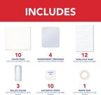 All Health Wound Care Kit & First Aid Supplies, 40 Piece | for Small to Medium Sized Wounds, Professional Use for Car, Home, Camping, Hiking and More