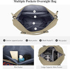 HYC00 Travel Duffel Bag,Carry-on Overnight Weekender Bags for Women,Sports Tote Gym Bag with Wet Pocket