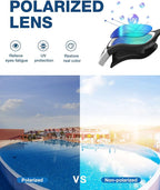 ZIONOR Swim Goggles, Upgraded G1 Polarized Swimming Goggles Anti-Fog for Adult Men Women