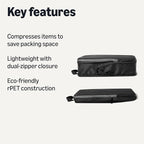 Amazon Essentials 6-Pack Ultralight Compression Packing Cubes Organizer, Black