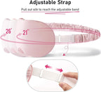 LitBear 100% 22 Momme Mulberry Silk Sleep Mask - 3D Contoured Eye Mask for Men Women, Soft Breathable Sleeping Mask with Adjustable Strap, Perfect Blocks Light for Sleeping (Light Pink)