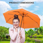 Compact Travel Umbrella with Case - Mini Umbrella for Purse, Small Lightweight &Tiny Design Perfect for Parasol Outdoor Sun&Rain Umbrellas